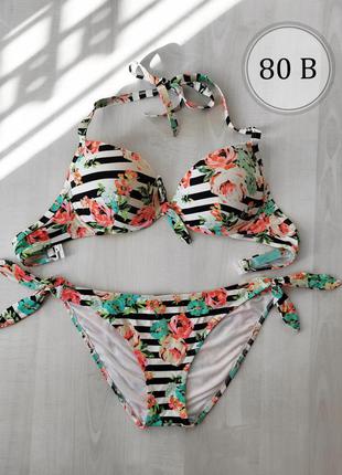 Boux avenue фирменный купальник 80b 💖 раздельный купальник с небольшим пуш-ап