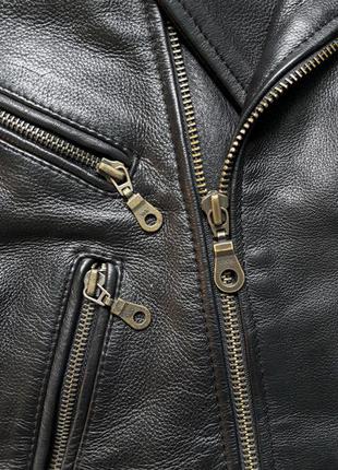 Раритетна вінтажна мото куртка-косуха 90-х eu vintage leather jacket motorcycle4 фото