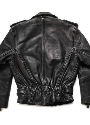 Раритетна вінтажна мото куртка-косуха 90-х eu vintage leather jacket motorcycle6 фото