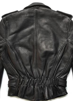 Раритетна вінтажна мото куртка-косуха 90-х eu vintage leather jacket motorcycle7 фото