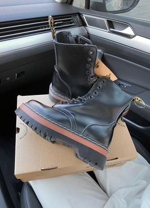 🍁✴️dr.martens jadon thermo✴️🍁черевики доктор мартінс жадон на платформі без хутра, черевики весна-осінь мартинсы