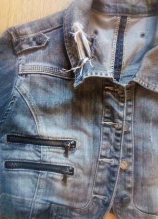 Джинсовый фирменный пиджак ld р. 442 фото