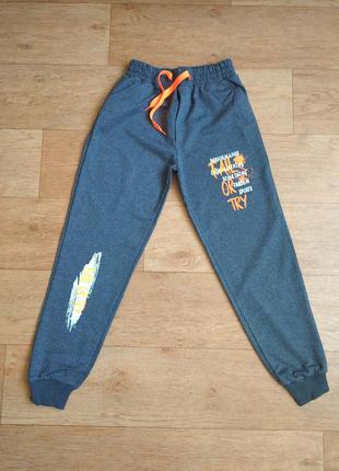 Спортивные штаны для мальчика хлопок от 9-10 до 15 лет, турция2 фото