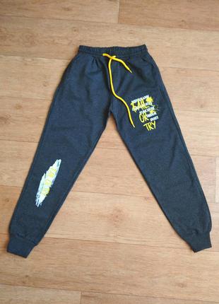 Спортивные штаны для мальчика хлопок от 9-10 до 15 лет, турция3 фото