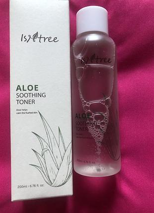 Успокаивающий тонер с алое isntree aloe soothing toner 200 ml