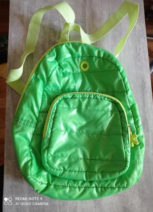 Ярко зеленый мягкий рюкзачек