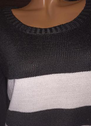Удлиненный свитерок в полоску  ab studio2 фото