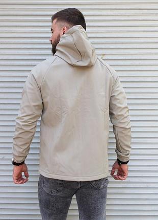 Куртка Бежева soft shell на флісі 2