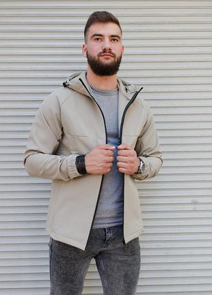 Куртка Бежева soft shell на флісі 4