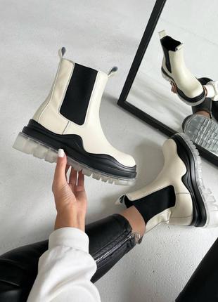 Bottega veneta зимние женские ботинки