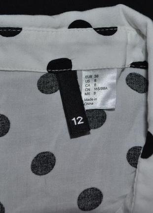 Сорочка блуза в горошок від h&m 5