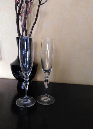2шт очень красивые изящные бокалы для шампанского6 фото