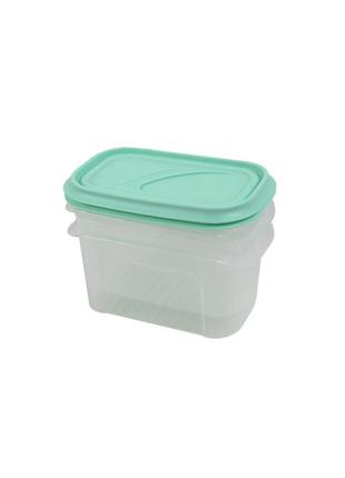 Пищевые контейнеры 3 шт ernesto - прозрачный-мятный li-110992