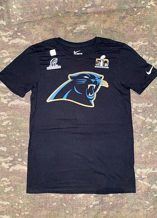 Футболка nike tee carolina panters nfl, оригінал, розмір s/m