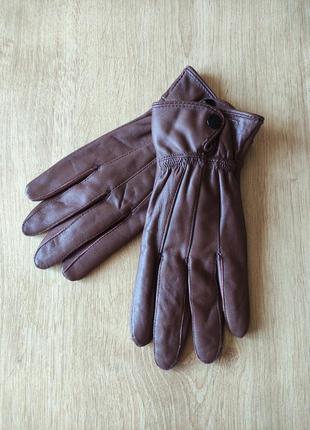 Стильные женские кожаные перчатки, германия, р.6,5