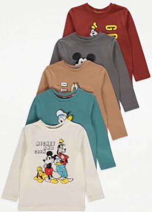 Трикотажный реглан кофта лонгослив для мальчика  "mickey mouse" микки маус  george (великобритания
