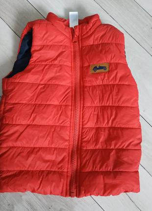 Теплая желетка дутая на 80 см