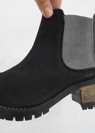 Кожаные винтажные фирменные ботинки s.oliver оригинал (германия) 39