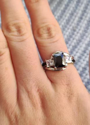 Готическое кольцо кольцо с чорным камнем кольцо в стиле панк рок готическое колечко5 фото