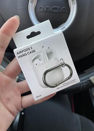 Чехол с карабином air pods 1,2 5