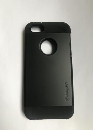 Чехол spigen sgp для iphone 5/5s. черный1 фото