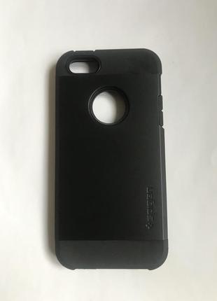 Чехол spigen sgp для iphone 5/5s. черный2 фото