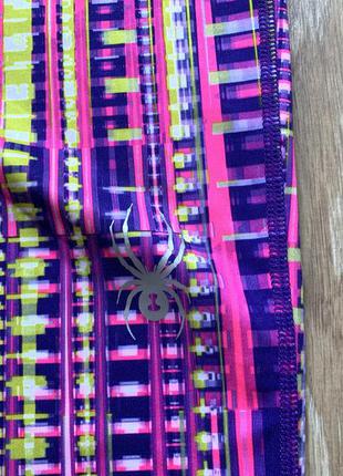 Женские яркие спортивные легинсы spyder лосины для фитнеса бега спорта