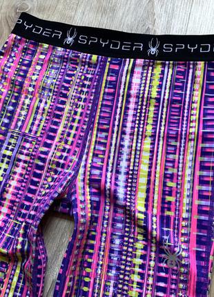 Женские яркие спортивные легинсы spyder лосины для фитнеса бега спорта