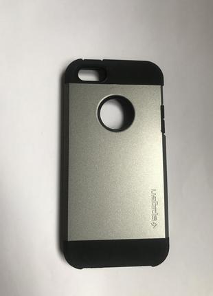 Чохол spigen sgp для iphone 5/5s. сріблястий темний