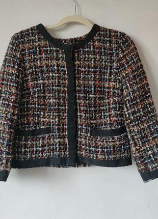 Піджак, жакет піджак твід-твід чорній кольоровій h&m
