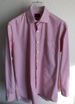 Рубашка мужская полоска ,ворот 44