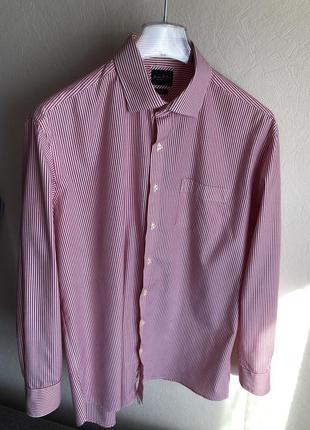 Рубашка мужская полоска ,ворот 44