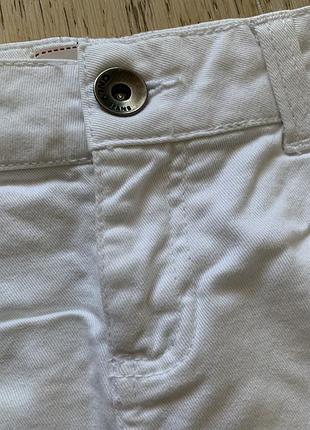 Джинсова біла міні спідниця 3