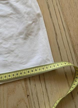 Джинсовая белая мини юбка 8