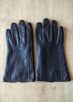 Стильні чоловічі шкіряні рукавички, німеччина, р. 8,52 фото