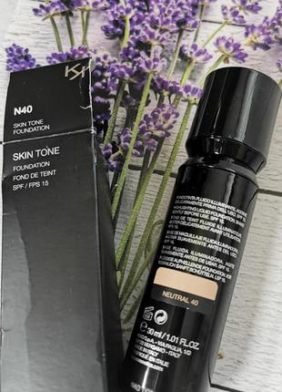 Тональный крем - хайлайтер флюид skin  tone foundation n40 kiko milano