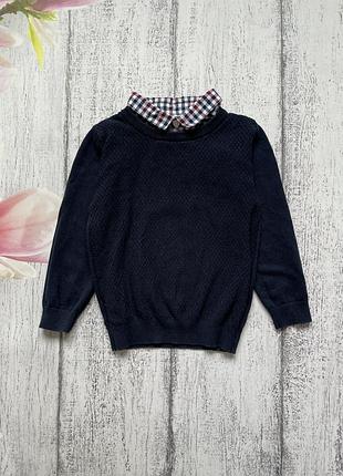 Крутая кофта свитер реглан рубашка matalan 3-4года