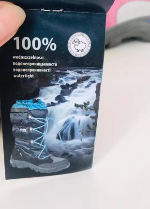 Чоботи термо зима - bartek - високі теплі всюдиходи на холоду, на бирці р38 - підійдуть на р36/379 фото