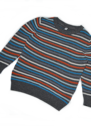 Полосатый свитер джемпер m&s на мальчика 2-3 года2 фото