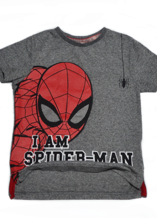 Серая футболка marvel  на мальчика 4-5 лет