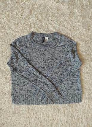 Меланжевий м'який джемпер светр оверсайз 3