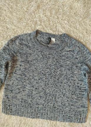 Меланжевий м'який джемпер светр оверсайз 4