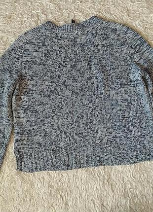 Меланжевий м'який джемпер светр оверсайз 8