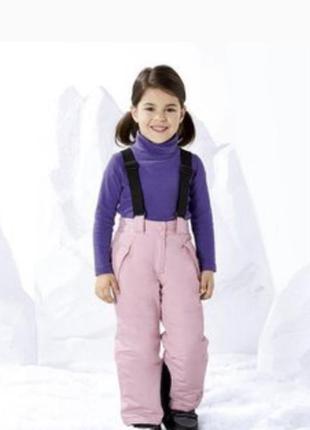 Зимние штаны полукомбинезон на девочку lupilu5 фото