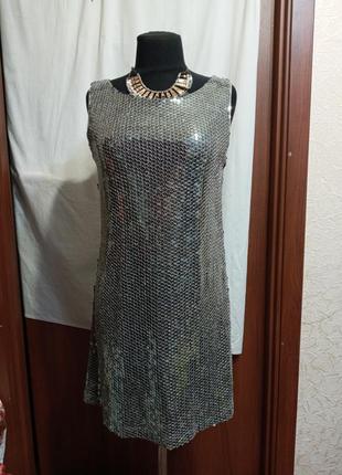 Платье ,коктельное,вечернее,паетки, р.s - m, ц.250 гр