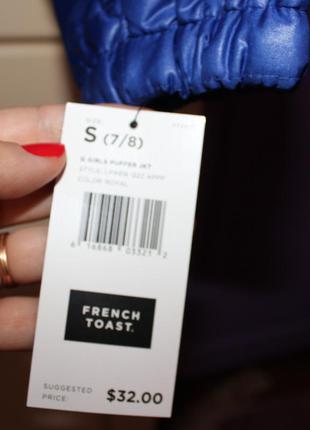 Демисезонная куртка для девочек french toast. размер s 7-8. сша.2 фото