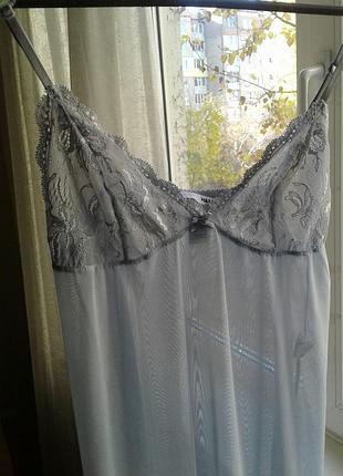 Гарненький пеньюарчик h&m сітка з мереживом короткий р s