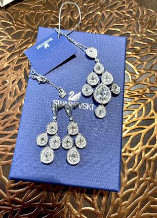 Набор сережки и подвеска swarovski