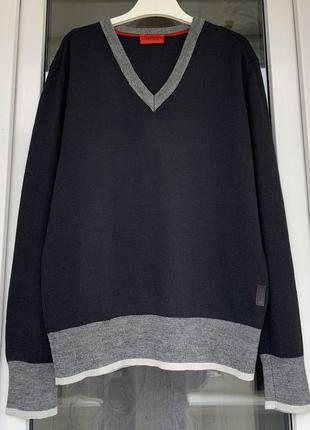 Hugo boss оригинал красивый шерстяной свитер м-л