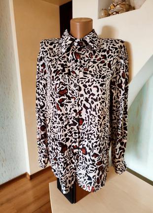Леопардовая блузка1 фото